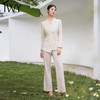 IWY/秋款米白色长款西装微喇裤外套气质时尚医美女装通勤干练套装C10407+P32312 商品缩略图0