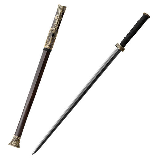 天枢剑 龙泉沈广隆一体宝剑  收藏传统宝剑 非遗宝剑 未开刃 商品图7