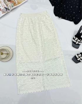 34GAR061952#蝴蝶蕾丝半裙
