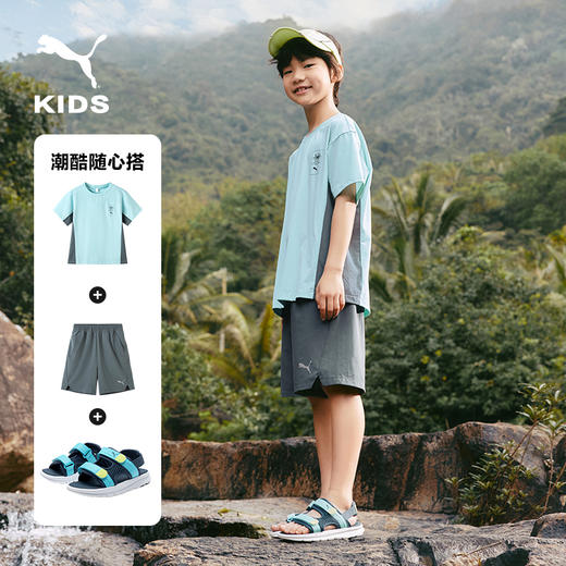 PUMA彪马官方正品 新款儿童男童圆领短袖T恤宽松休闲潮时尚 商品图3