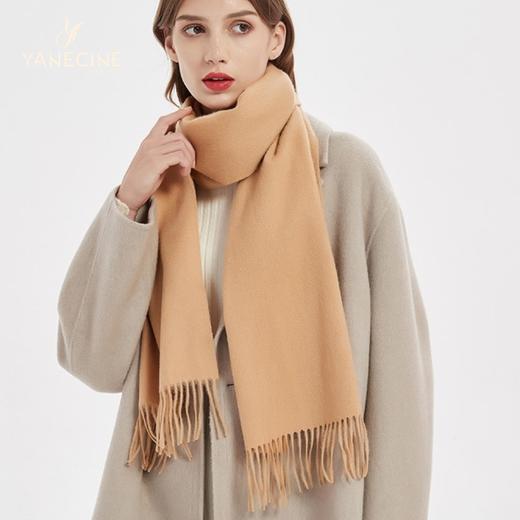 YANECINE 考力代绵羊毛围巾/披肩（130g/300g）| 厚实软糯 保暖抗寒 亲肤舒适 简约百搭不挑人 商品图7
