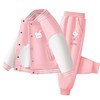 童装儿童套装女童2024新款粉色外套女大童春秋运动棒球服休闲裤潮 商品缩略图4