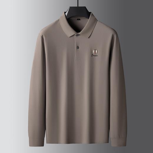 【100%棉】【新款DK】大依优型大码长袖Polo衫翻领纯棉男士加肥加大休闲大码男装宽松长袖体恤上衣 商品图6