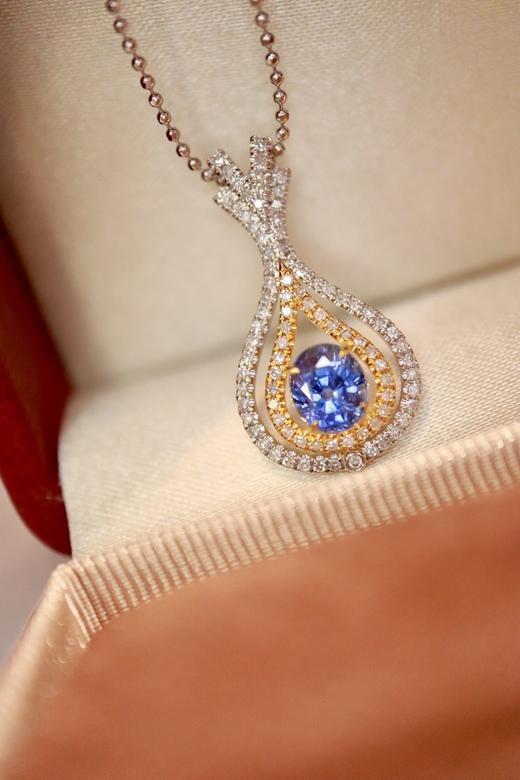 1.3ct 蓝宝石吊坠 商品图3