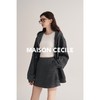 MAISON CECILE四色/颗粒感羊毛A字显比例半身裙 商品缩略图2