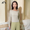 2024爱睱步秋冬新品瑜伽运动健身浪漫一字肩上衣A24326TWA 商品缩略图12