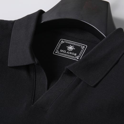 【V领】【新款DK】大依优型大码长袖Polo衫翻领男士加肥加大休闲大码男装宽松长袖体恤上衣 商品图4