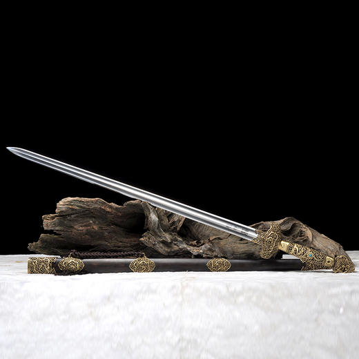 金龙剑  龙泉沈广隆宝剑 镇宅宝剑 沈广隆剑铺 手工传统剑收藏宝剑 sgl-3105未开刃 商品图7