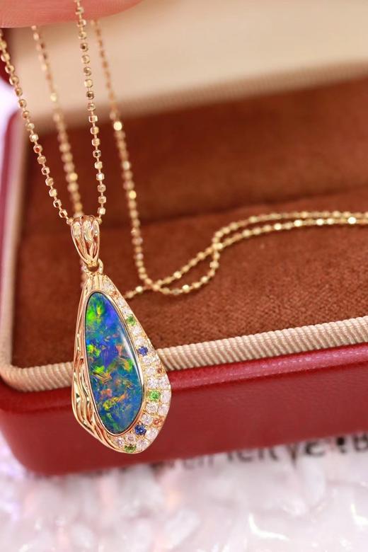 2.74ct 欧泊项链 商品图5