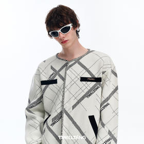 TIWILLTANG启世录“峙炼皙羽”小香风刺绣开衫