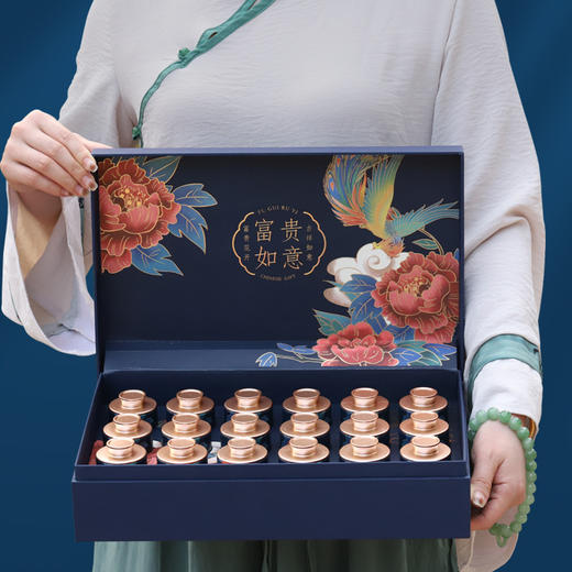 【富贵如意❗️长白山人参片礼盒】“红"运当头，“参"情好礼！黑枸杞铁皮石斛即食人参滋补品西洋参片过节送礼高端伴手礼山参套装新年年货 商品图4