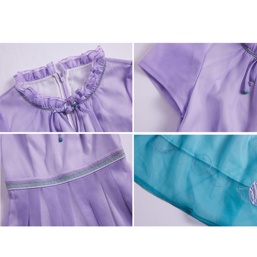 司歌渐变印花小立领连衣裙短袖A891060X 商品图1