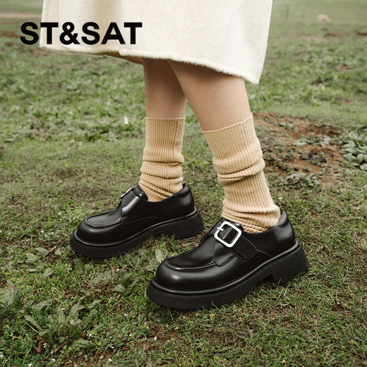 星期六英伦复古简约单扣乐福鞋SSC3111184 商品图1
