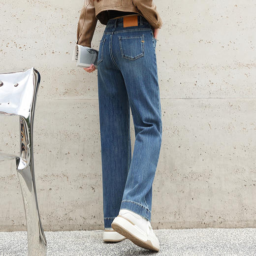 【内购不退换】【蓝S1】臣禾【窄版】直筒四面弹牛仔裤JZ243060458 商品图2