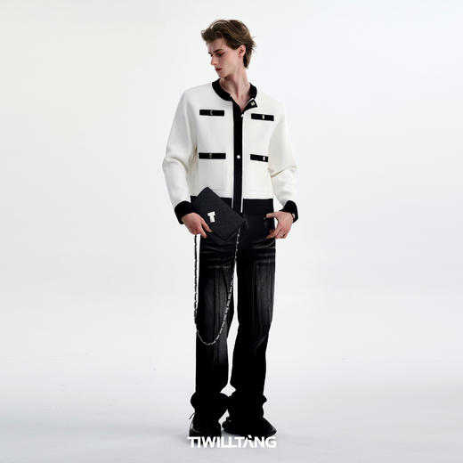 TIWILLTANG启世录“珠秩域澈”小香风圆领开衫 商品图4