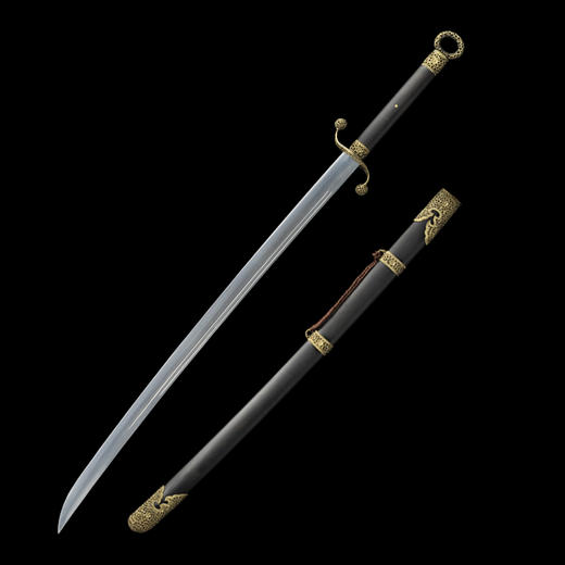 精雕乾坤太极刀 标准武术太极刀单刀 沈广隆剑铺 龙泉太极刀 sgl-9011未开刃 商品图6