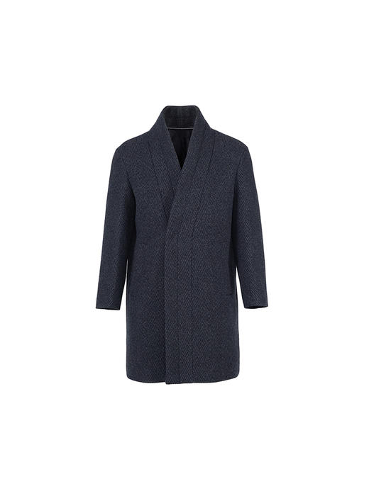 callisto藏青色绵羊毛大衣 商品图0