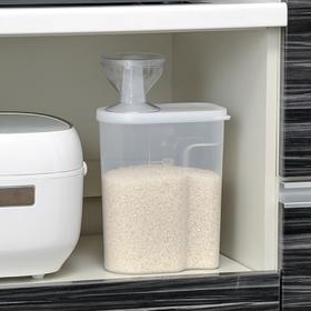 日本Inomata厨房米桶家用密封防潮储米箱五谷杂粮储存收纳盒