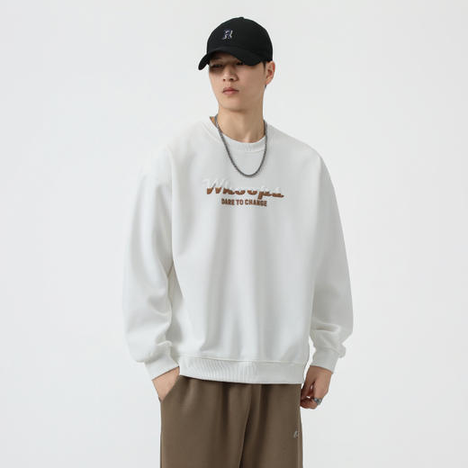 【Q】【新款DQ】大依优型大码圆领卫衣男宽松休闲上衣胖子加肥加大男士潮流 商品图3