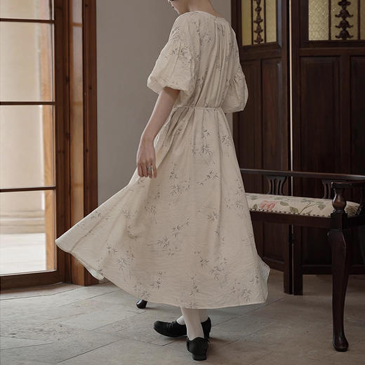 裁缝学苑AS323新中式国风复古圆领系带裙子连衣裙纸样女装服装打板 商品图3