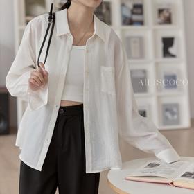 【法式翻领棉麻衬衫】版型松弛有度 精选优质面料 时髦百搭 通勤刷街均可