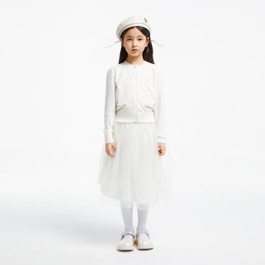 女童甜美圆领开衫新款安奈儿童装AG434530 商品图3