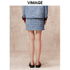 VIMAGE纬漫纪秋季新款高腰显瘦时尚复古印花短裙半身裙V2206815 商品缩略图4