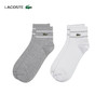 Lacoste法国鳄鱼男女同款新款条纹休闲舒适透气短筒袜子RA2932-98 商品缩略图0