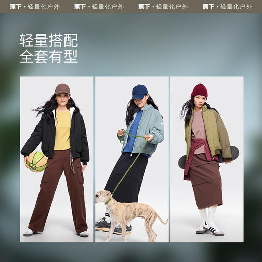 【蕉下精选】蕉下飞行员夹克气绒服CL98024 女新款美式复古保暖似羽绒夹棉棉服 商品图4