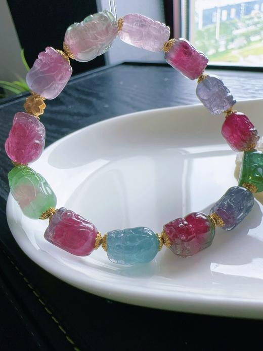 24.2g 雕刻碧玺手链 商品图6