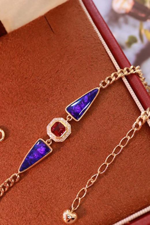 3.07ct 欧泊碧玺手链 商品图3