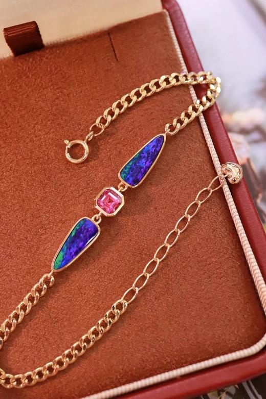 3.05ct 欧泊碧玺手链 商品图0