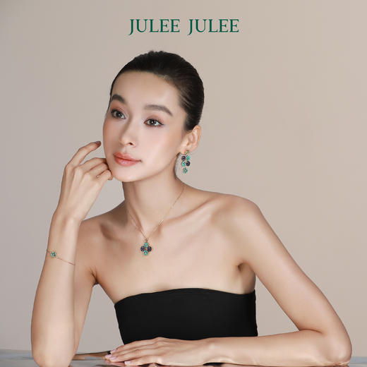 【奇遇】JULEEJULEE茱俪  18K黄金青金石绿松石套链手链耳钉撒马尔罕套装 商品图4