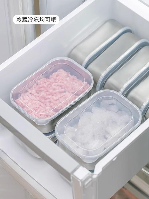 日本进口下村备菜盒304不锈钢保鲜盒2个装 商品图3