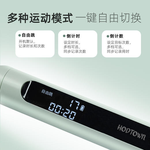 何大屋-充电两用计数跳绳 商品图2