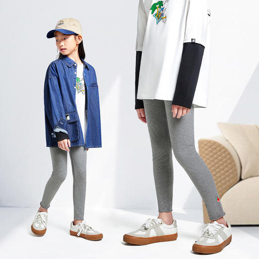 女童全腰针织打底裤秋季新款安奈儿童装EG436515 商品图1