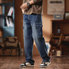 【新款DQ】大依优型大码阔腿工装牛仔裤长裤男舒适休闲简约百搭加肥加大男装潮款 商品缩略图1