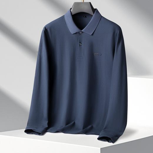 【100%棉】【新款DK】大依优型大码长袖Polo衫翻领纯棉男士加肥加大休闲大码男装宽松长袖体恤上衣 商品图7
