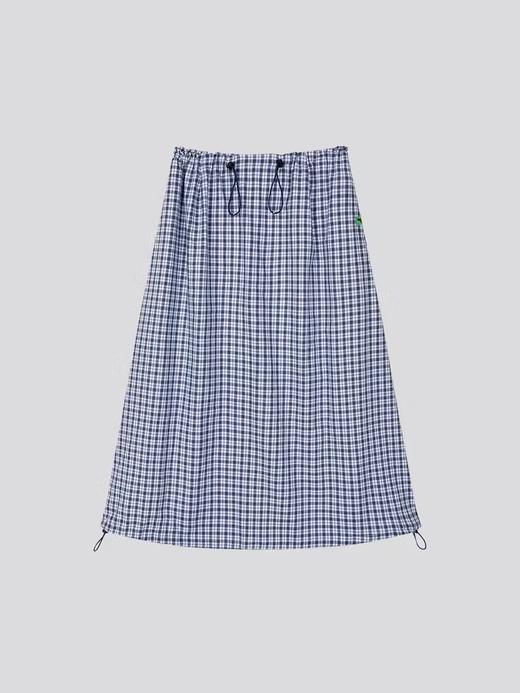 Mood Like Me/MQZ2406/全棉格纹可调节抽绳半身裙 商品图3