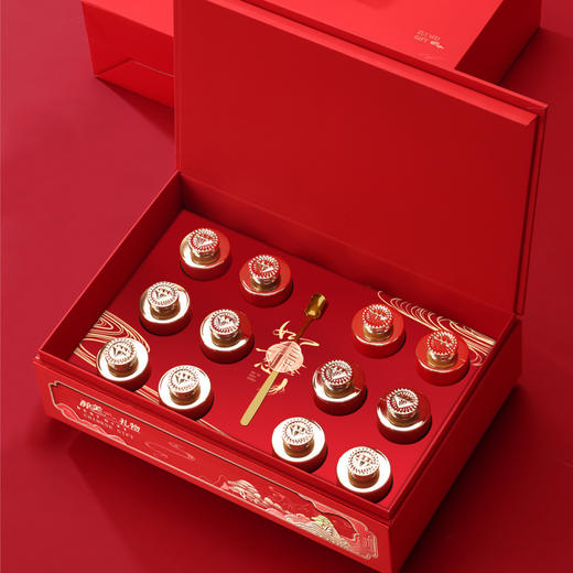 【富贵如意❗️长白山人参片礼盒】“红"运当头，“参"情好礼！黑枸杞铁皮石斛即食人参滋补品西洋参片过节送礼高端伴手礼山参套装新年年货 商品图0