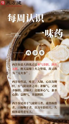 西洋参、黄芪超全搭配，养生效果翻一番！