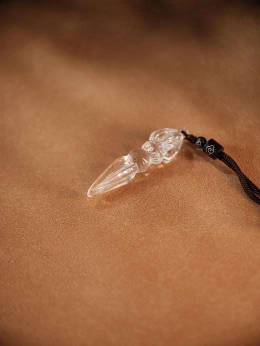 积分兑换：白水晶金刚杵 长约6cm【器悟雅玩】 商品图0