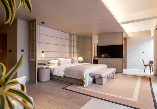 【大邑花水湾-280号酒店】单房预定，西岭雪山脚下溪畔温泉私汤精品酒店，临溪靠山、避暑玩水、地暖、儿童游玩、垂钓/钓鱼akty 商品图4