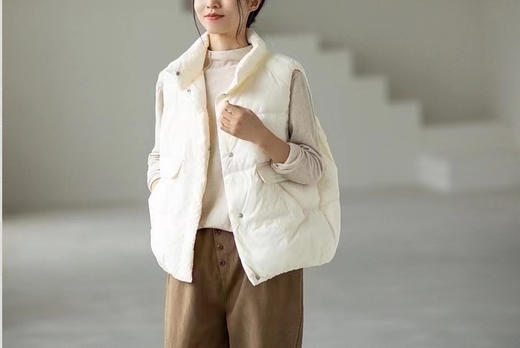 🔥羽绒服老板不干了❗️吐血清仓！！【90国标白鸭绒羽绒马甲】只要69.9！比一件短袖还便宜！质量超好❗️特级天然白鸭绒，保暖一件顶三件！最 商品图9