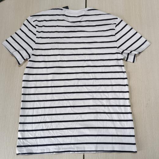 瑕疵Tommy Hilfiger/汤米 男士休闲条纹刺绣小标圆领修身短袖T恤 商品图4