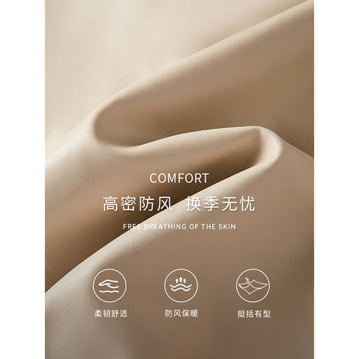 【年货节】熙世界复古港风皮衣外套小个子2025年秋季新款短款翻领pu皮夹克 商品图2
