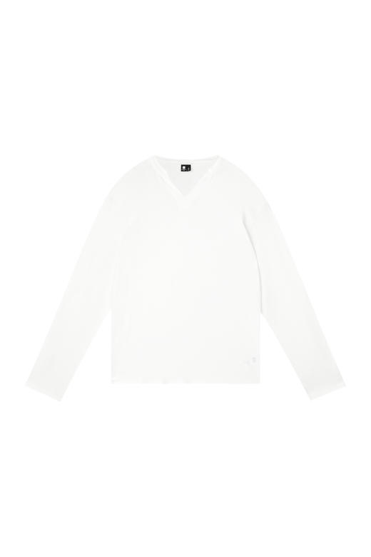 oneup散边小V领长袖T恤 商品图5