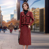 8/22奢姿2024年冬季新款大码女装气质小香风两件套胖妹妹外套半裙套装9944926860 商品缩略图1