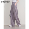 oldcolour冬季新款简约通勤高腰直筒运动宽松阔腿休闲裤P410703A1 商品缩略图3