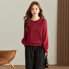 CC-16-9065秋季新款时尚中国结针织衫宽松气质上衣大码女装毛衣 商品缩略图2